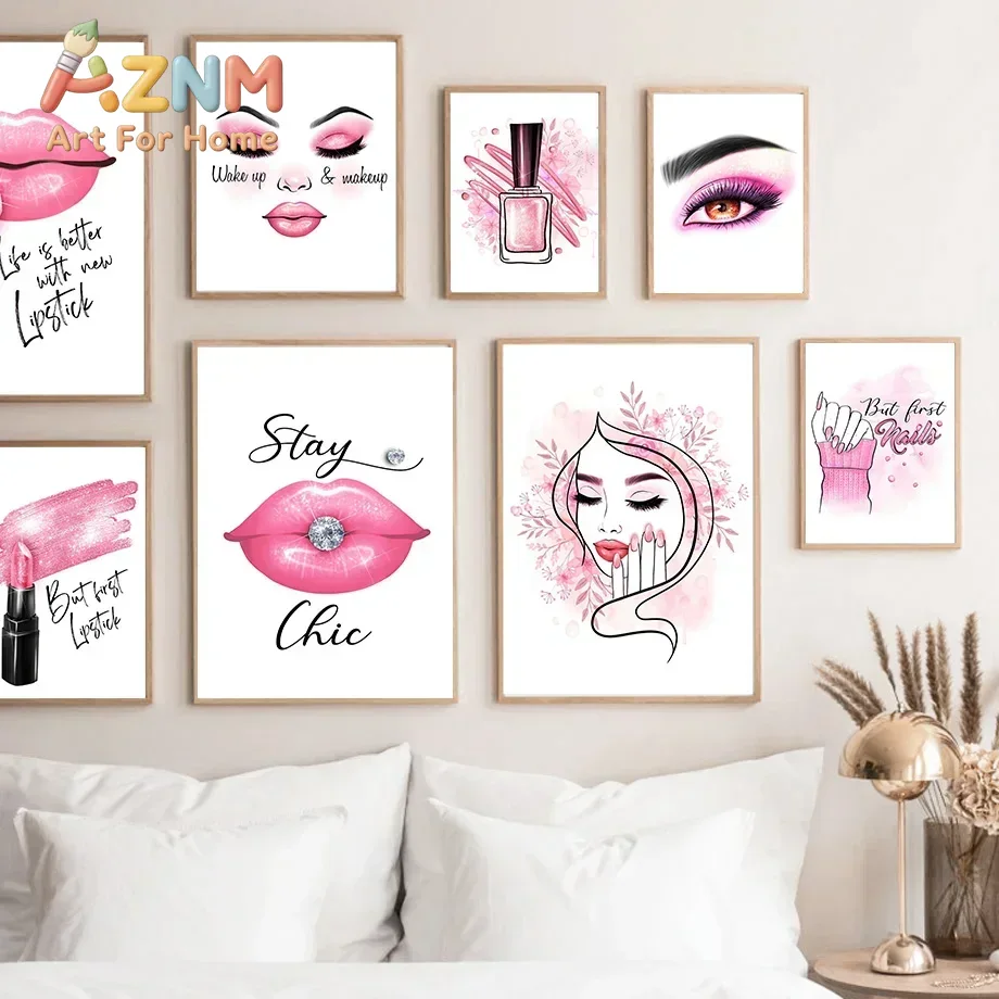 Beauty No Makeup - AZNM Arte de parede em tela