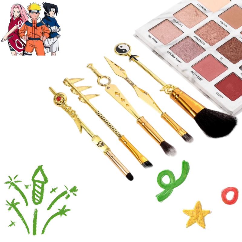 Beauty No Makeup - Conjunto de 5 Pincéis de Maquiagem
