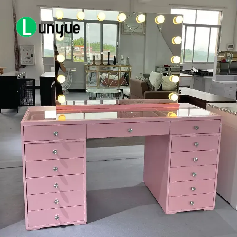 Mesa de Maquiagem de Madeira R - Beauty Makeup Vanity Set avaliação e preço